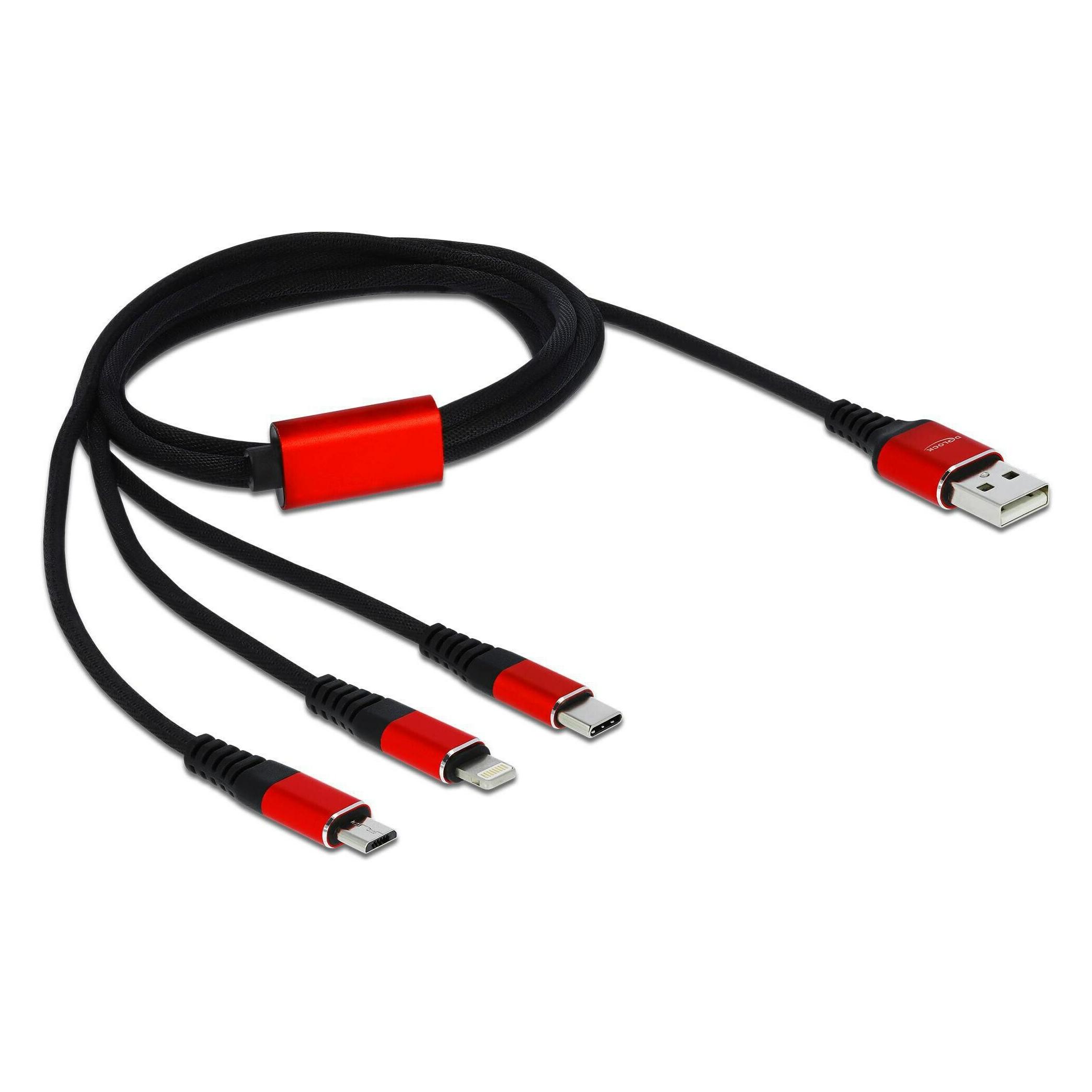 Delock 3in1 (1 m, USB 2.0, 5 W) (85892)