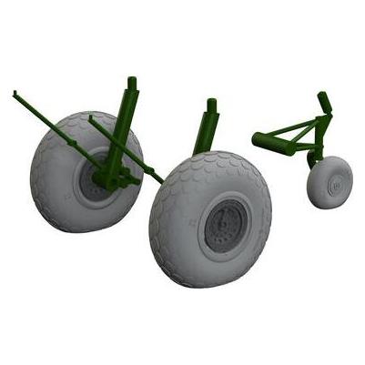 Eduard B-17F wheels oval tread 1/48 (6481026)