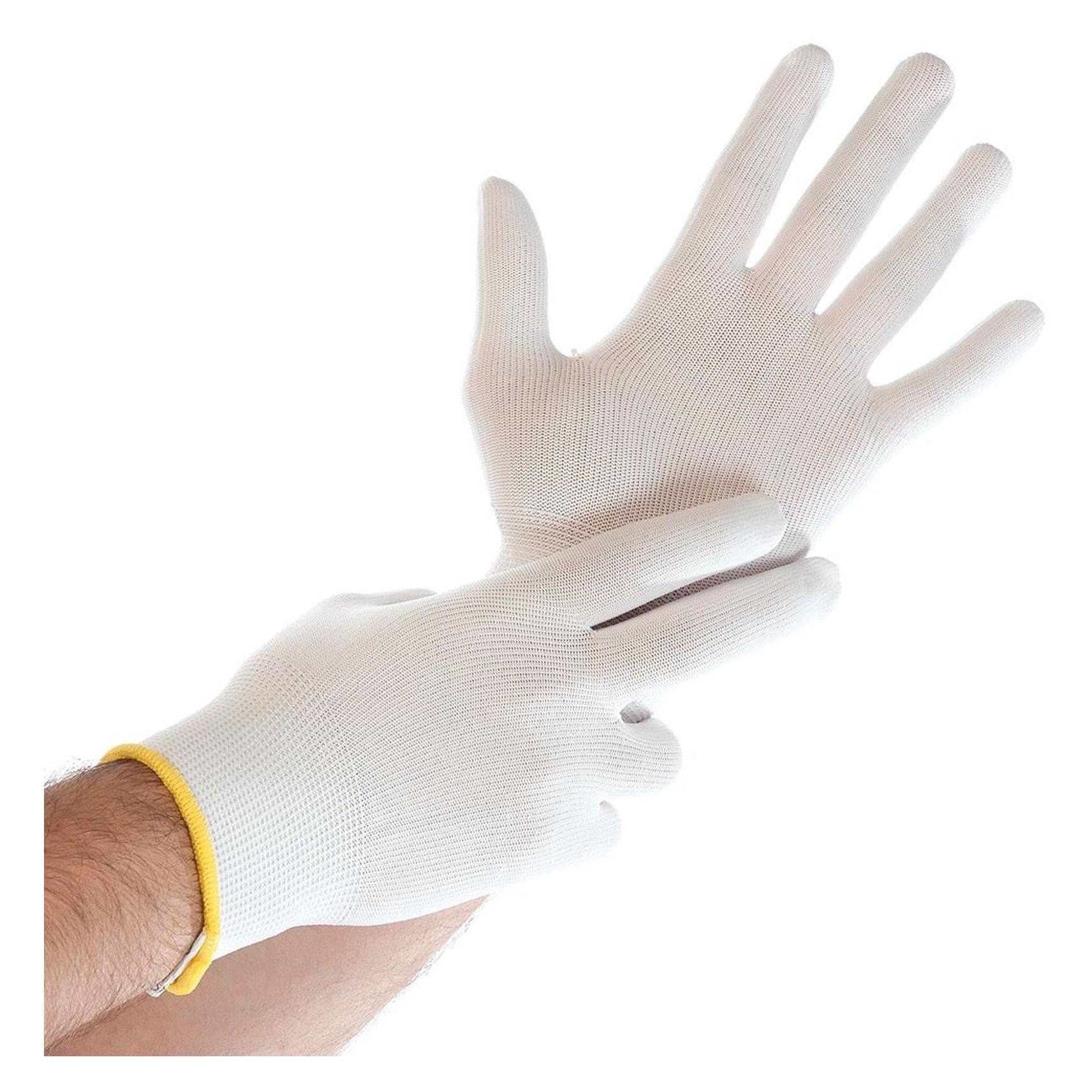 Hygostar Nylon-Feinstrick-Handschuh Ultra Flex XL/10 weiss VE=12 Paar (10) (33263)