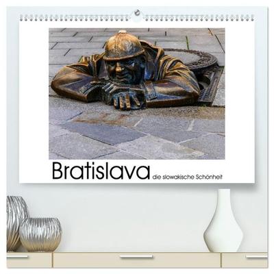Bratislava die slowakische Schönheit (hochwertiger Premium Wandkalender 2027 DIN A2 quer), Kunstdruck in Hochglanz