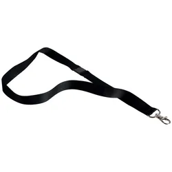 PAVO 10x Textilband für Ausweishalter Schlüsselband Lanyard Safety schwarz