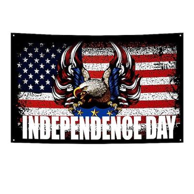 Wandteppich US 4. Juli Unabhängigkeitstag Outdoor Flagge Adler Freiheit Outdoor Banner Flagge Terrasse Garten Heimdekoration rot weiß blau
