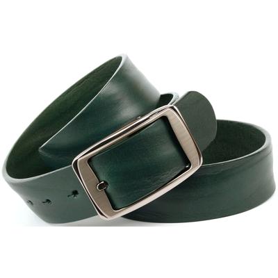 Ledergürtel ANTHONI CROWN, Damen, Gr. 95, grün, Leder, unifarben, Gürtel Ledergürtel, pflanzlich gegerbtes Leder