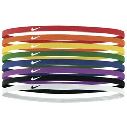 8er Pack NIKE Skinny Haarbänder mit Silikonstreifen 950 pimento/orange blaze/sunlight