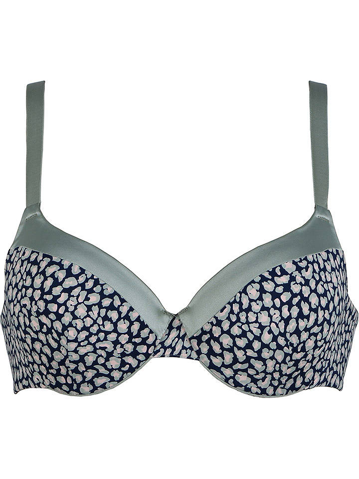 Naturana Schalen-BH in Dunkelblau/ Mint - 80B