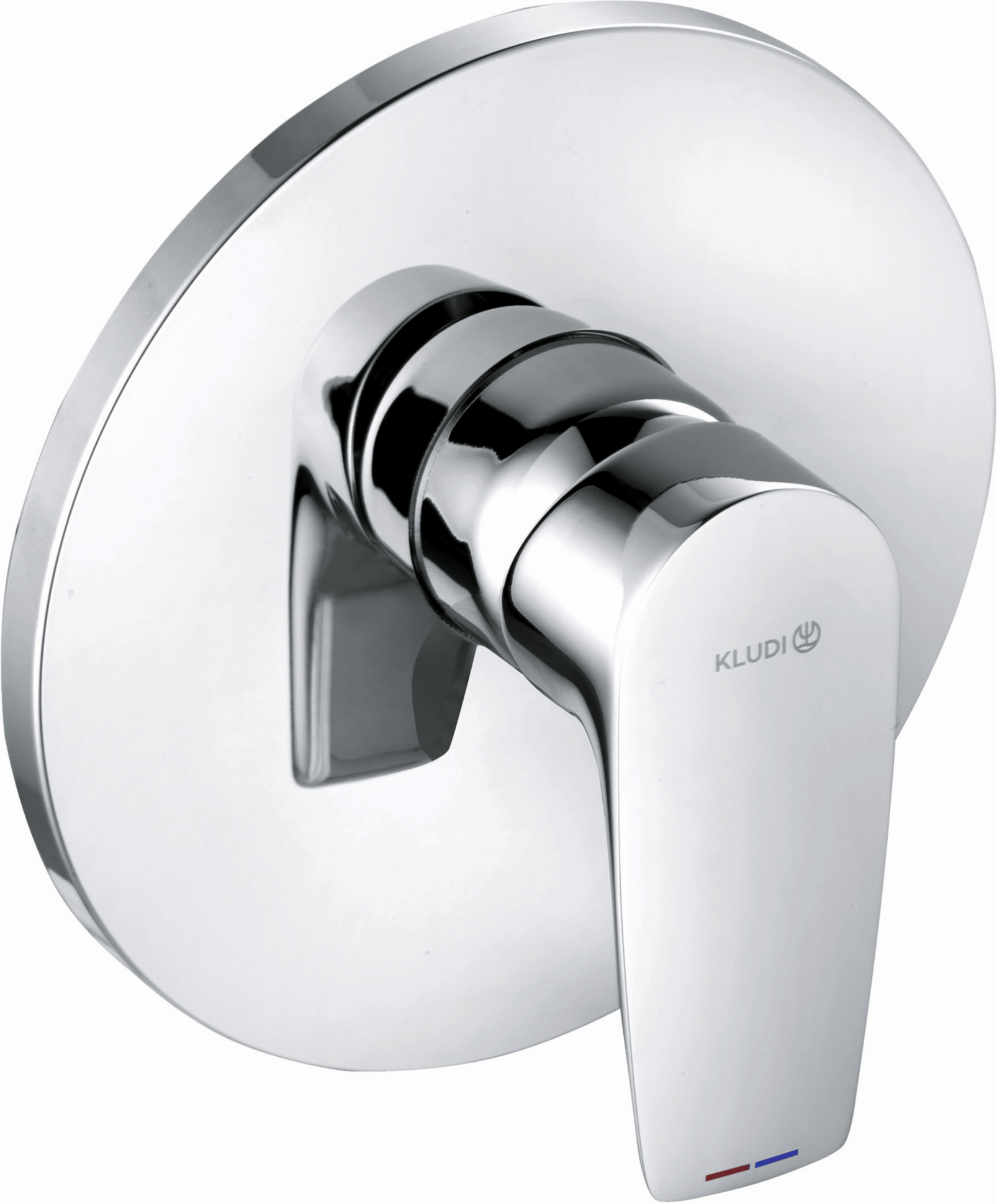 Kludi Pure & solid trim set 346550575 chrome, mitigeur de douche encastré