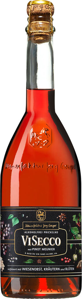 VISECCO mit Pinot Meunier - alkoholfrei  Manufaktur Jörg Geiger