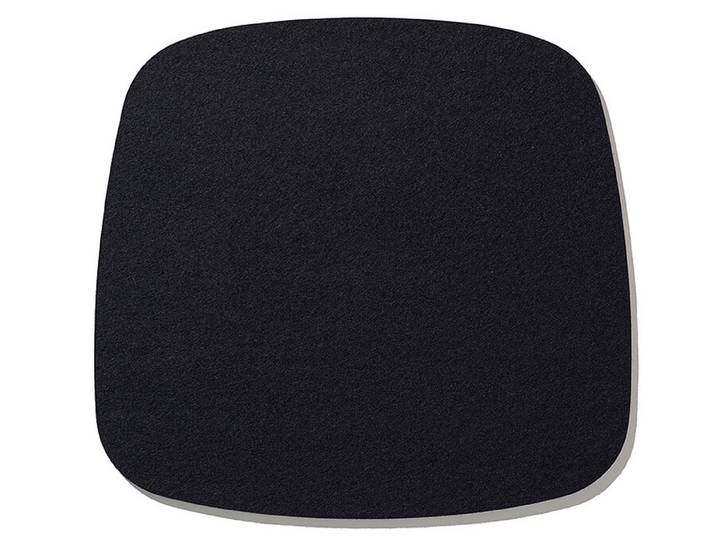 Sitzauflage Eames Armchair Hey-Sign schwarz, Designer Bernadette Ehmanns, 37x0.5x35 cm