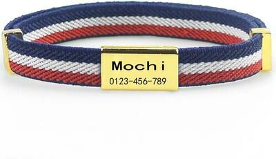 Uplift Essentials "Custom Engraved ""Signature"" Safety Pet Collar multicolor"