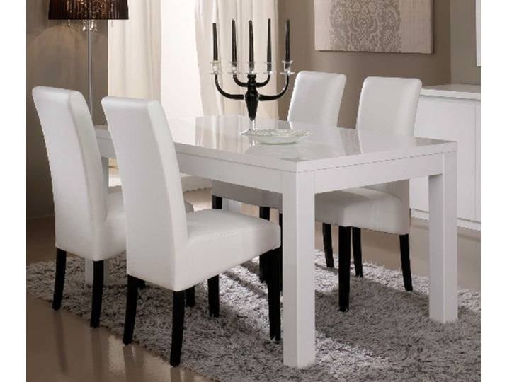 Table de repas Roma laqué blanc - Basika