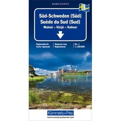 KuF Schweden 01 Süd-Schweden (Süd) 1 : 250 000, Karte von , Kümmerly + Frey, 978-3-259-01261-1