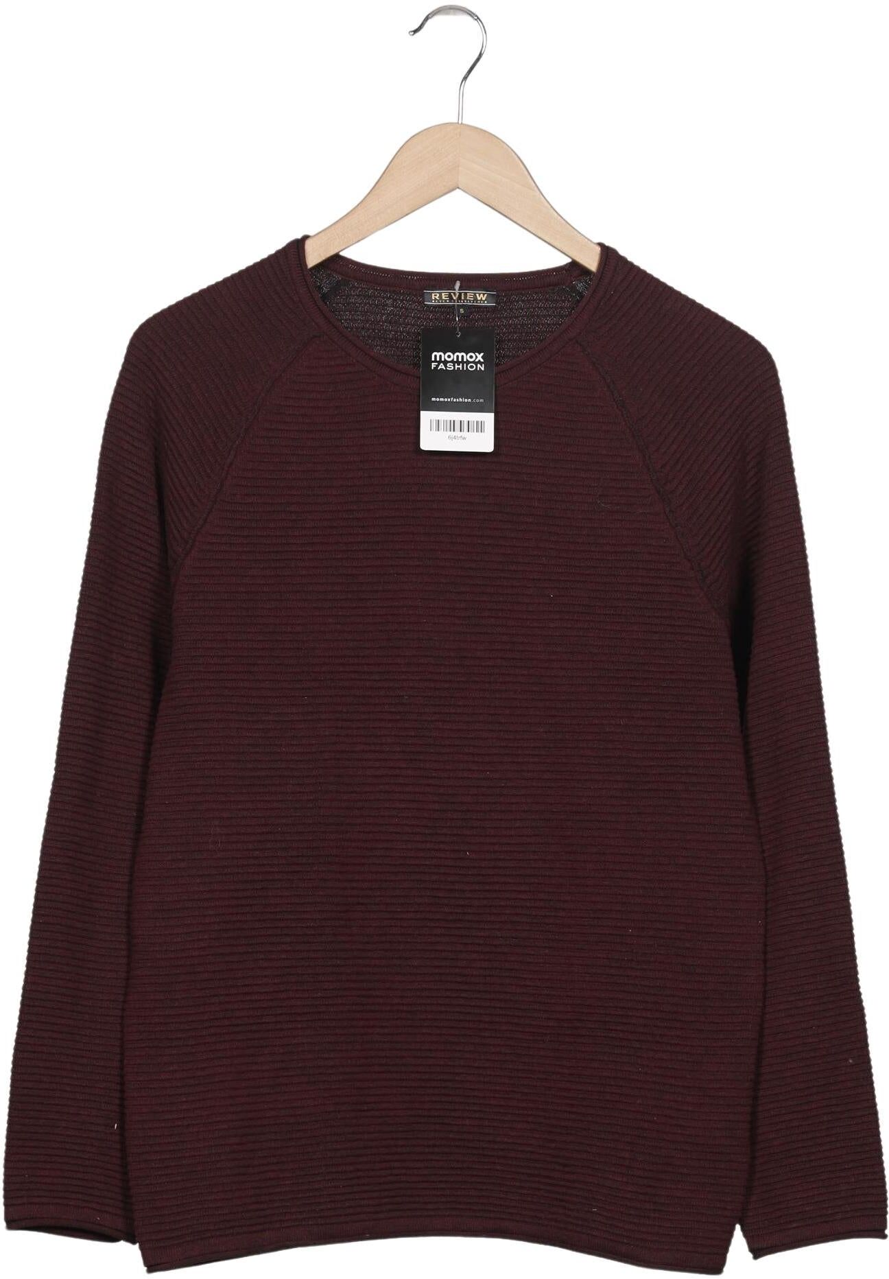 Review Herren Pullover, Bordeaux, Gr. S, Synthetik / Baumwolle - Second Hand