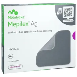 Mepilex Ag Sch 10x10 cm St