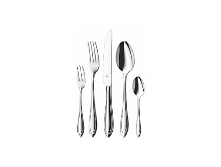 WMF Ménagère Verona 6 personnes\, 30 pièces\, couteau monobloc\, acier inoxydable poli Cromargan\, brillant\, passe au lave-vaisselle