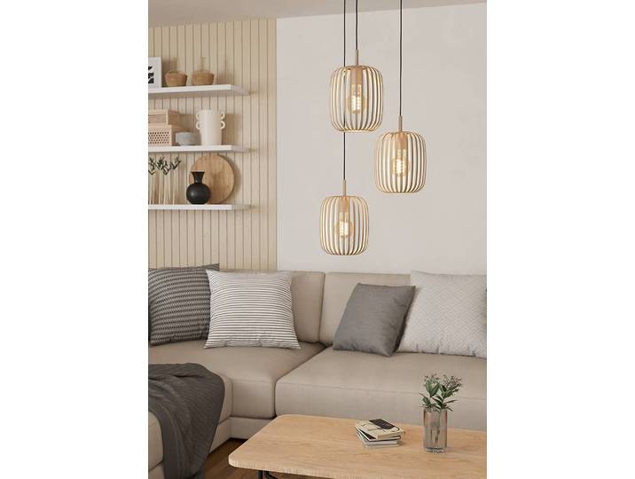 Suspension Romazzina Ø 46cm Beige/Beige Matériau : Métal Surface en métal : Laqué Type de métal : Acier E27