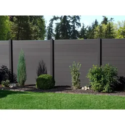 KAHRS Solid BPC-Zaunset, Anthrazitgrau, 1,9x180x180 cm, ohne Pfosten
