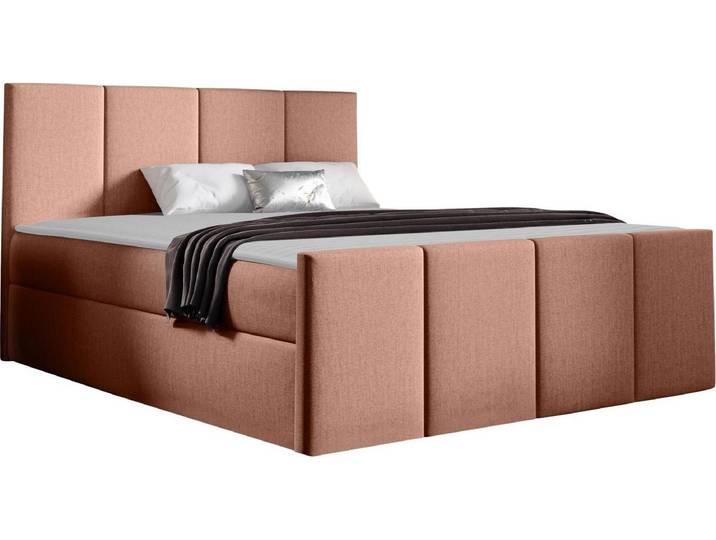 MIRJAN24 Boxspringbett Lars, Ehebett mit zwei Bettkästen, Doppelbett, Stilvoll Schlafzimmer (Kameleon 61, Größe: 160x200 cm)