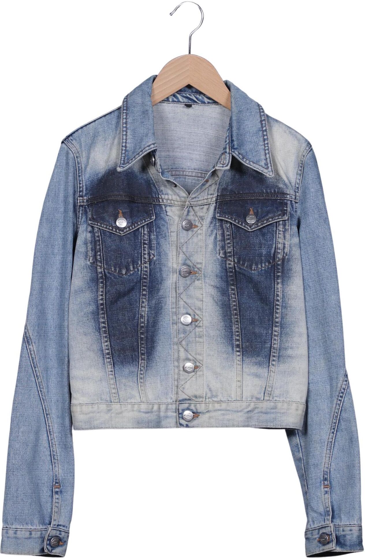 Just Cavalli Damen Jacke, Hellblau, Gr. S, Baumwolle - Second Hand