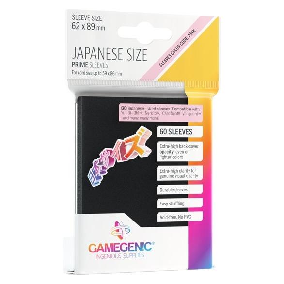Gamegenic GGS10116ML - PRIME Hüllen in japanischer Grösse, schwarz (60 Hüllen) (GGS10116ML)