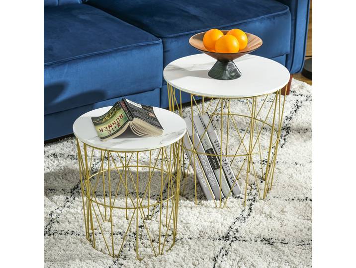 Tables Basses Gigognes Néo-Rétro Lot de 2