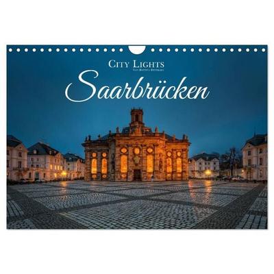 City Lights Saarbrücken (Wandkalender 2027 DIN A4 quer), CALVENDO Monatskalender