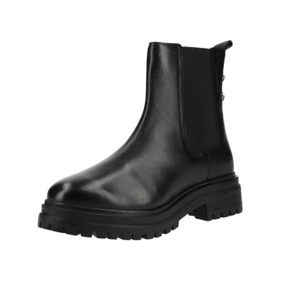 Stiefelette GIOSEPPO "GIOSEPPO Stiefelette Leder/Textil", Damen, Gr. 41, Leder Textil, schwarz, Leder, Textil, Schuhe Stiefelette