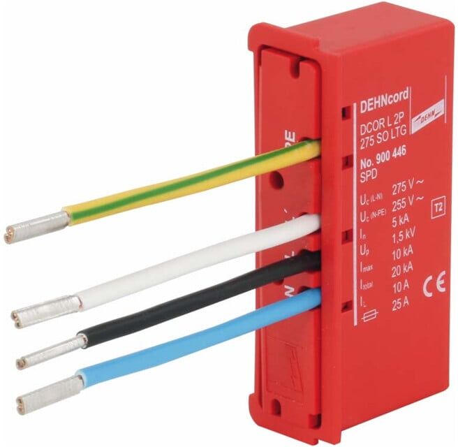 DEHN Parafoudre Type 2 DEHNcord, 2 pôles DCOR L 2P 275 SO LTG ; Dehn & Söhne (900446)