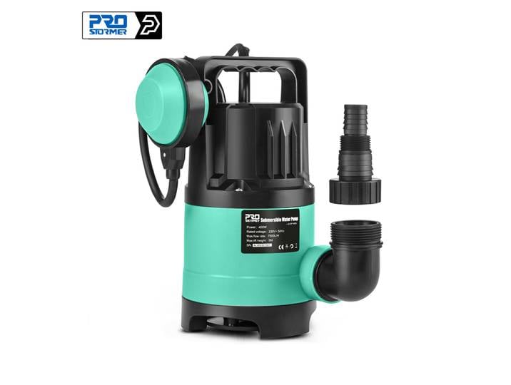 Pompe à eau Submersible 400W 7500L/H utilitaire thermoplastique 230V pompe de vidange de piscine de transfert électrique Portable par PROSTORMER