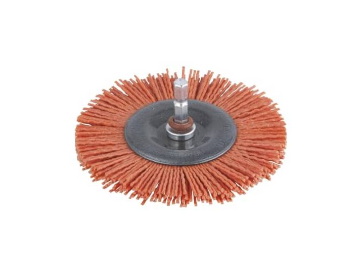 wolfcraft Brosse Nylon Circulaire 100 mm pour Perceuse
