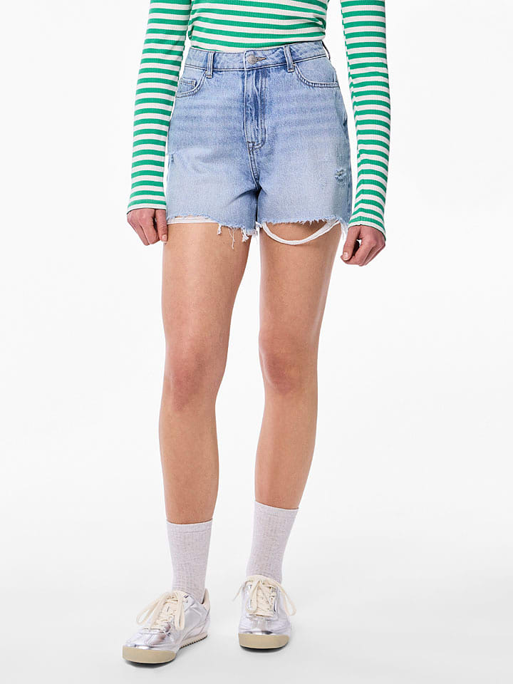 Pieces Jeans-Shorts "Summer" in Hellblau - XS