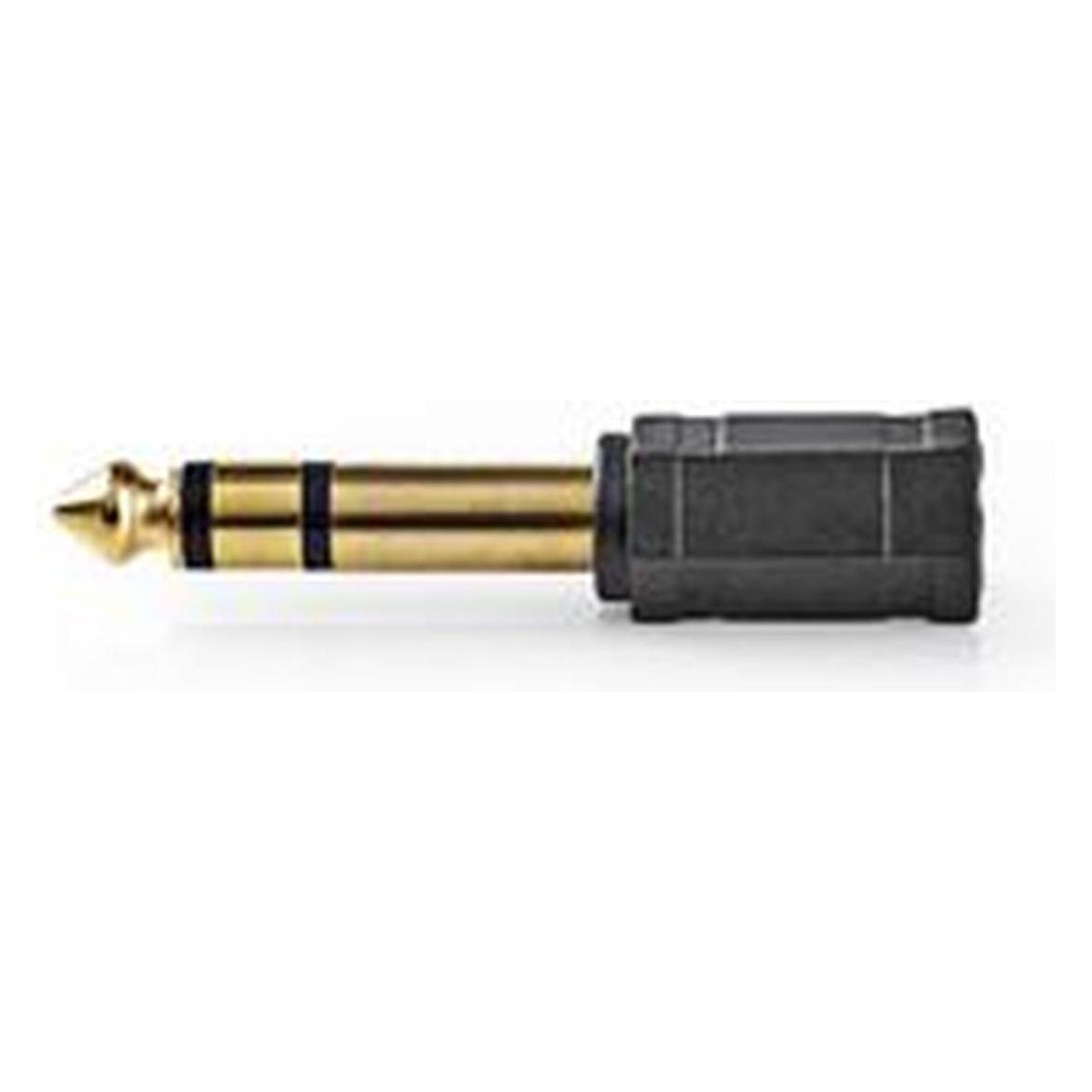 Nedis Externer Audioadapter 6.35 mm Stecker - 3,5 mm He (Klinkenadapter) (CAGP23930BKG)