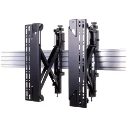 b-tech BT8390-VESA400MAP - Schnittstellen-Adapterarm - Schwarz - 50 kg - Schiene - 165 (Wand, 50 kg, 39" - 70"), TV Wandhalterung, Schwarz
