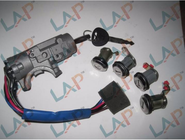 Ensemble de commutateur d'allumage avec serrures de porte, portes 2, coffre 1, couvercle de carburant 1, 81905-05A00, HYUNDAI ATOS, 6 broches