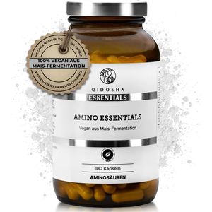 Qidosha Aminosäuren Master Komplex, 180 Kapseln, alle 8 essentiellen Aminosäuren + Vitamin B6, 148g
