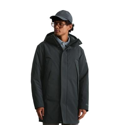 Parka MARC O'POLO DENIM, Herren, Gr. M, schwarz, Web, Obermaterial: 100% Polyester, regular fit hüftbedeckend, Windstopperbündchen, Jacken Parka, regular mit leichter Wattierung