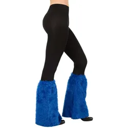Beinstulpen "Plüsch", blau