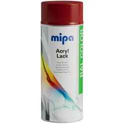MIPA Acryllack RAL Color Farbspray 400ml RAL3002 - karminrot