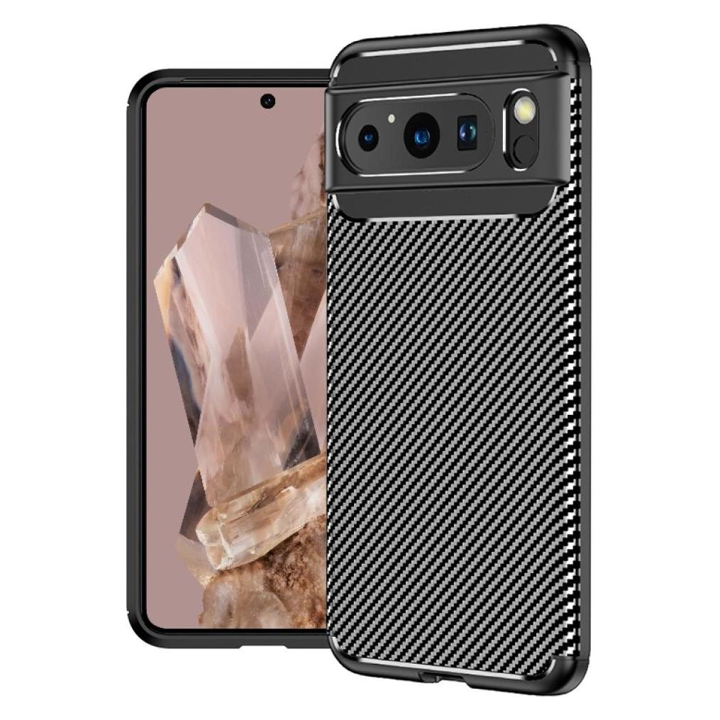 Screenguard Google Pixel 8 Pro Hülle Carbon Design TPU Case (Google Pixel 8 Pro) (00033005)
