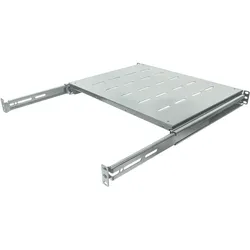 Intellinet Rack Shelf (verschiebbar, belüftet), Serverschrank Zubehör, Grau