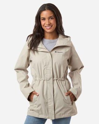 Columbia 211390 Women's Hikebound II Long Jacket in Dark Stone size Small   Nylon