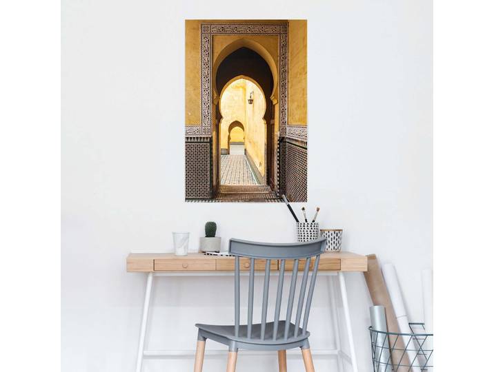 Poster Mediterraner Eingang Papier Gelb 61 x 92 x 0cm