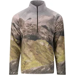 SOS Exo Printed 1/2-Zip Fleecepullover Herren 1071 - black ink M