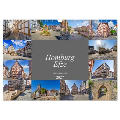 Homburg Efze Impressionen (Wandkalender 2027 DIN A3 quer), CALVENDO Monatskalender