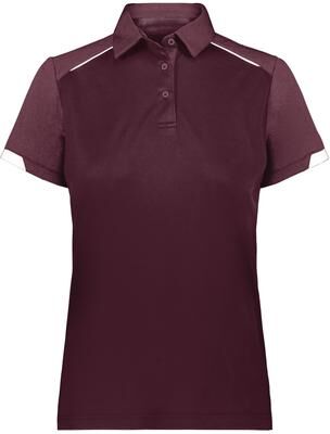 Russell Athletic R20DKX Women's Legend Polo Shirt in Maroon size 2XL   Polyester