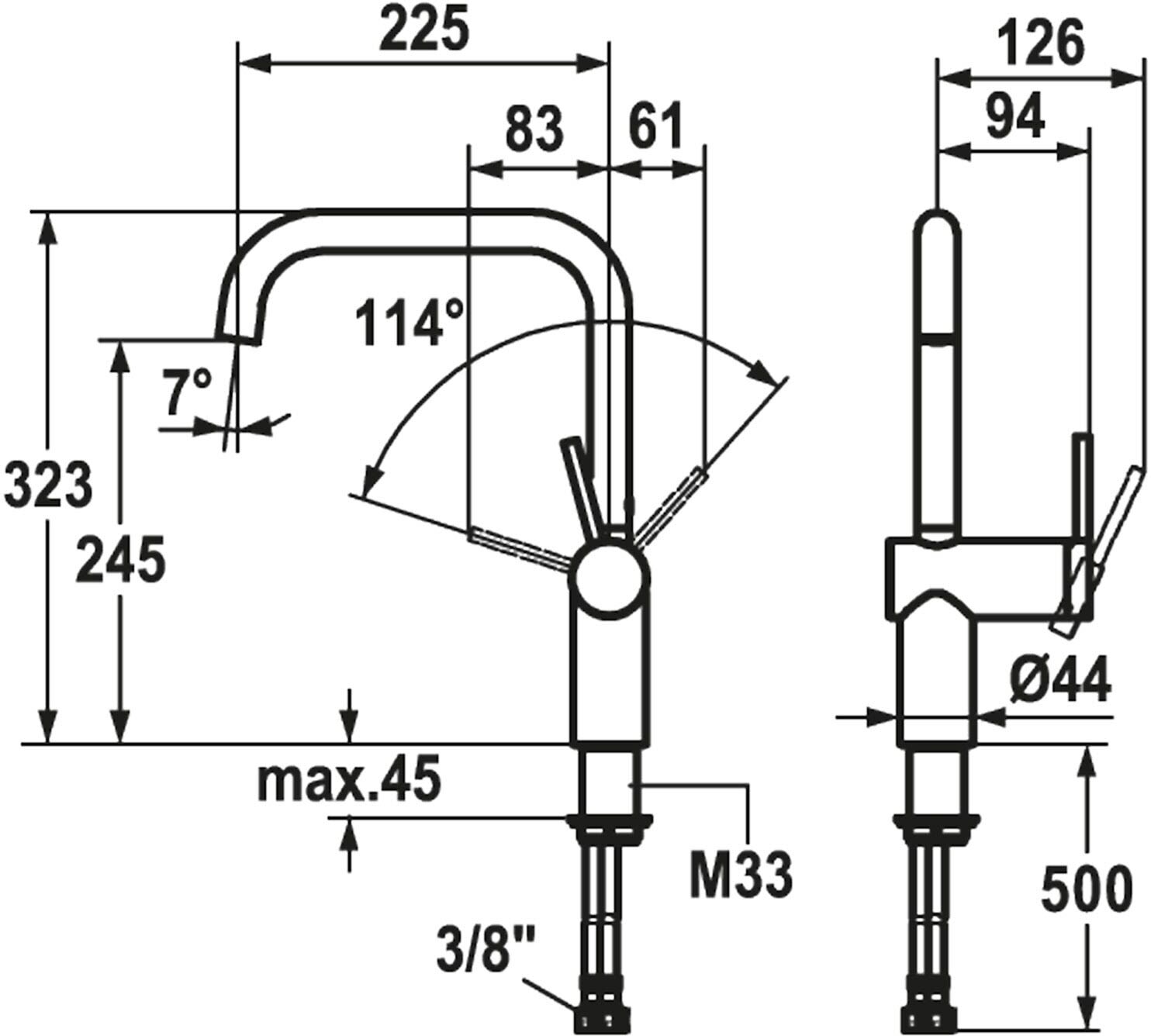 KWC LIVELLO Einhand-Spültischbatterie