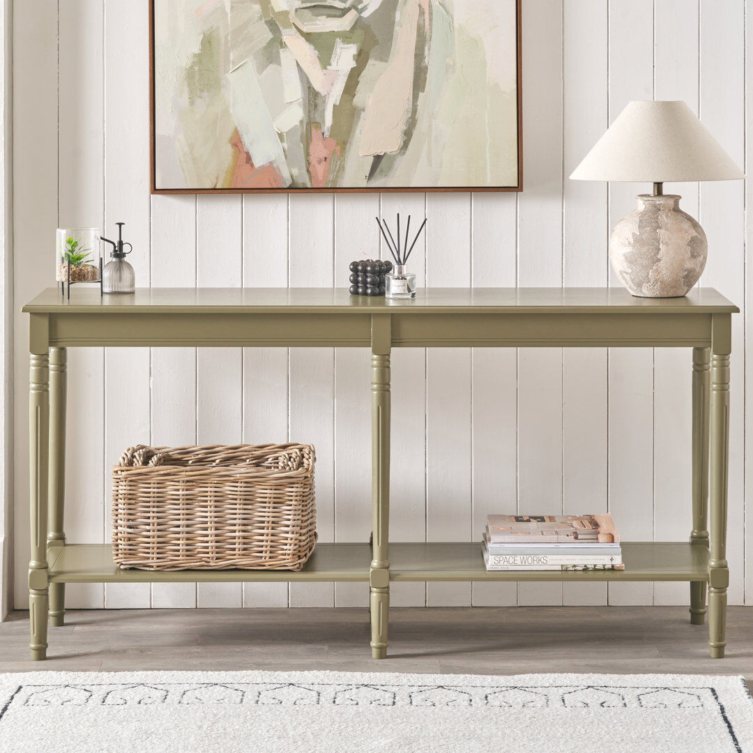 Borough Wharf Anely 160cm Console Table Olive Green 80cm H X 160cm W X 40cm D