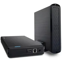Fantec DB-G35U3-6G schwarz 3,5 SATA, USB 3.0, 6G, USB-B Anschluss Aluminium, Festplattengehäuse, Schwarz