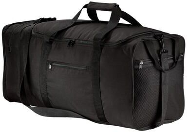 Port Authority BG114 Packable Travel Duffel in Black size OSFA   Polyester Blend