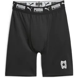 Puma, Herren, Sporthose, Hoops Team Short Baselayer (4XL), Schwarz