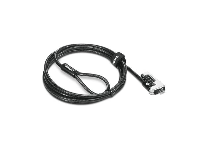 Lenovo 4XE1F30277, 1,8 m, Kensington, Verrouillage à combinaison, Noir